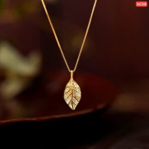 One Leaf Titanium Steel Necklace