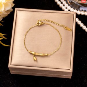 21K Gold Platted Bamboo Flower