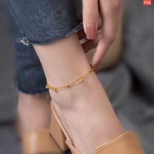 Multi Ball Double Layer Anklet Payel