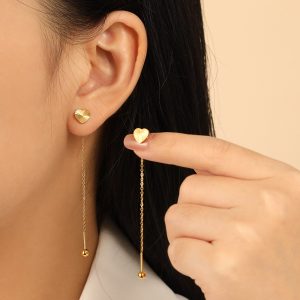 21K gold Platted High Quality Neddle Earings