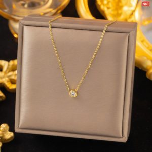 Simple One Stone Necklace