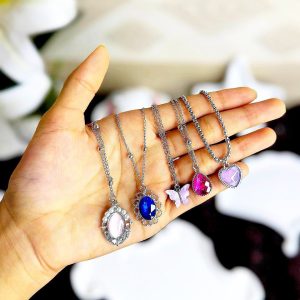 Colorful Full Stone 5pcs necklace set